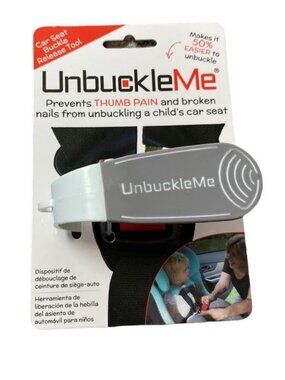 Unbuckle Me Car Seat Buckle Release Gray or Black NWT